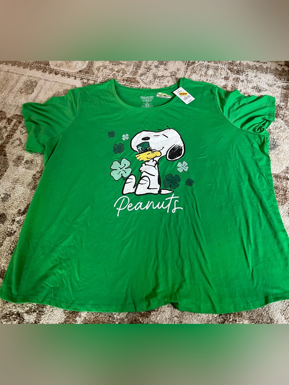 Peanuts Snoopy St. Patrick's Day Green T-Shirt